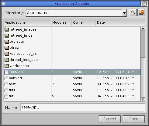 Application Selector